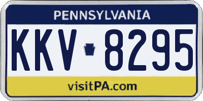 PA license plate KKV8295