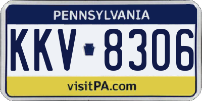 PA license plate KKV8306