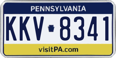 PA license plate KKV8341