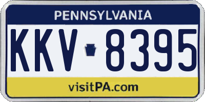 PA license plate KKV8395