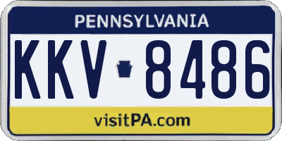 PA license plate KKV8486