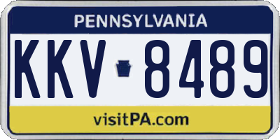 PA license plate KKV8489