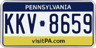 PA license plate KKV8659