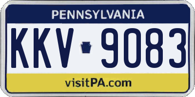 PA license plate KKV9083