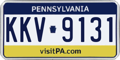 PA license plate KKV9131