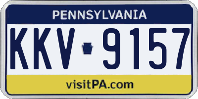 PA license plate KKV9157