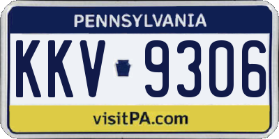 PA license plate KKV9306