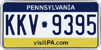 PA license plate KKV9395