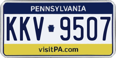 PA license plate KKV9507