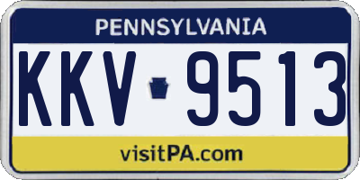 PA license plate KKV9513