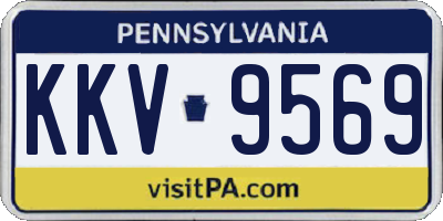 PA license plate KKV9569
