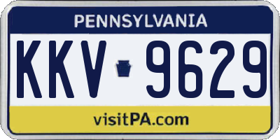 PA license plate KKV9629