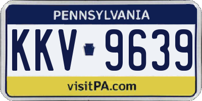 PA license plate KKV9639