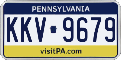 PA license plate KKV9679