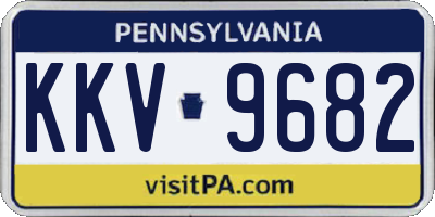 PA license plate KKV9682