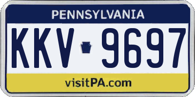 PA license plate KKV9697