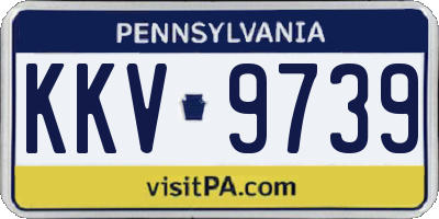 PA license plate KKV9739
