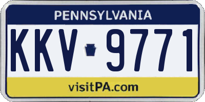 PA license plate KKV9771