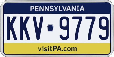 PA license plate KKV9779