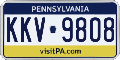 PA license plate KKV9808