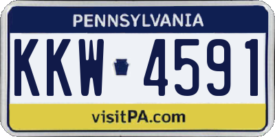 PA license plate KKW4591