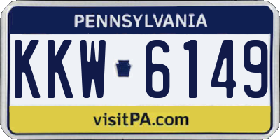 PA license plate KKW6149