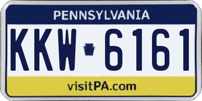 PA license plate KKW6161