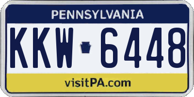 PA license plate KKW6448