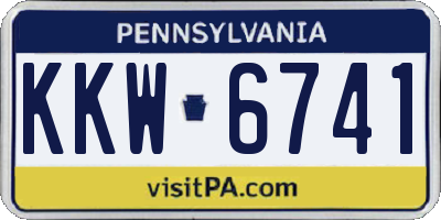 PA license plate KKW6741