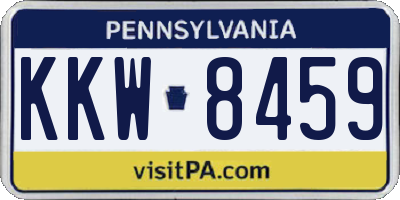 PA license plate KKW8459