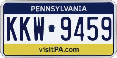 PA license plate KKW9459