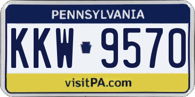 PA license plate KKW9570