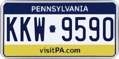 PA license plate KKW9590