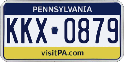 PA license plate KKX0879