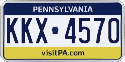 PA license plate KKX4570