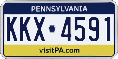 PA license plate KKX4591