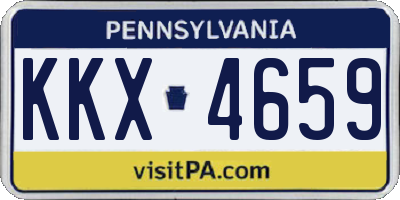 PA license plate KKX4659