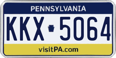 PA license plate KKX5064