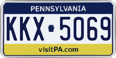 PA license plate KKX5069