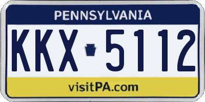 PA license plate KKX5112