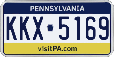PA license plate KKX5169