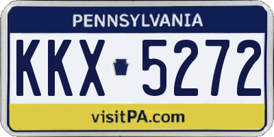 PA license plate KKX5272