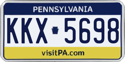 PA license plate KKX5698