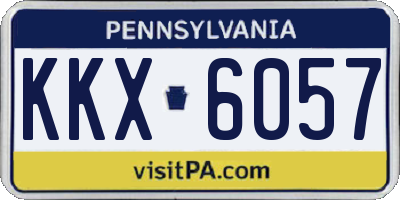 PA license plate KKX6057