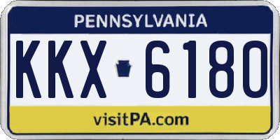 PA license plate KKX6180