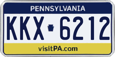 PA license plate KKX6212