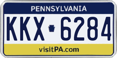 PA license plate KKX6284
