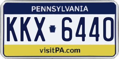 PA license plate KKX6440