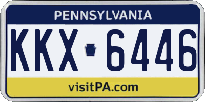 PA license plate KKX6446