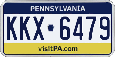 PA license plate KKX6479